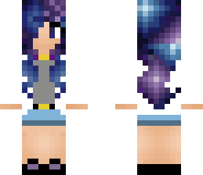 galaxy girl with tumblr clothes