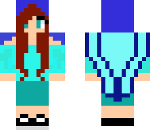 blue caped girl