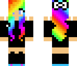 edit of rainbow girl