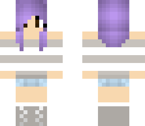 pretty purple hair girl