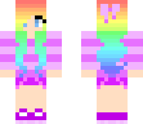 purple rianbow girl