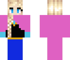 elsa in annas dress