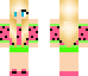 blonde watermelon girl