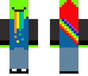 green rainbow barf derp