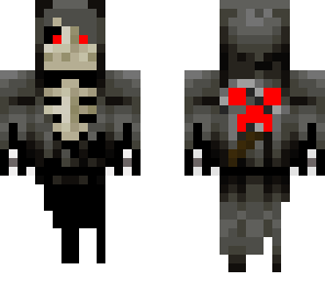 creeper ghost with red eyes