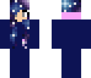galaxy girl in onesie