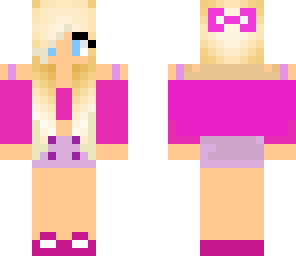 pink with a bow