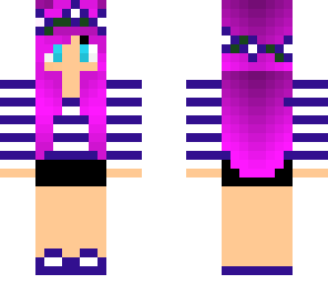 pretty pink and purple girl
