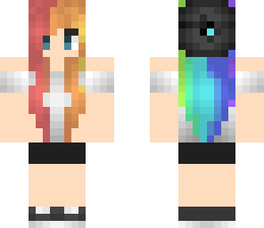 rainbow hair girl