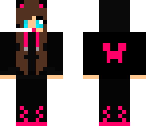 cat gamer creeper hoodie girl