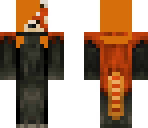cute red panda with red hair
