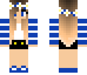 dark blue summer girl