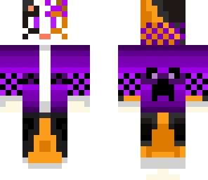 purple girl cat skin
