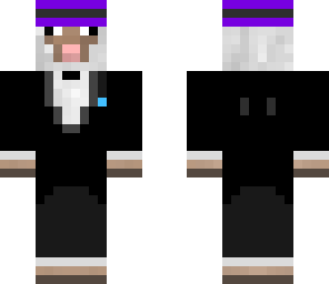 tux sheep with purple hat