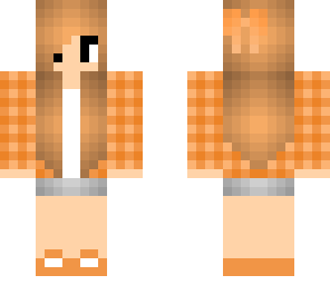 orange checkered girl