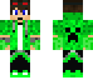 boy with green goggles