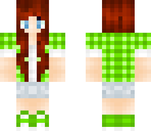 green flannel girl