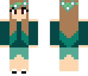 green flower girl
