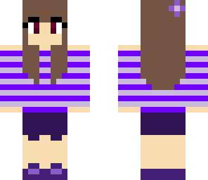 cute purple jumper girl