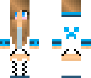 blue and white creeper