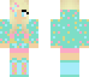 blue cupcake girl