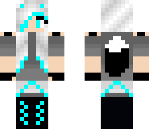 blue winter wolf girl