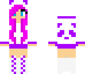 purple panda girl