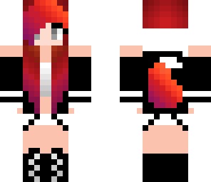 red black white girl