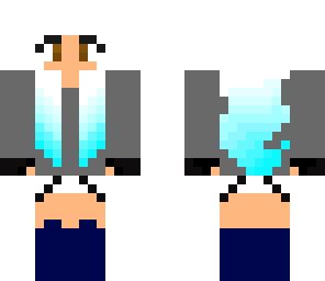white and blue