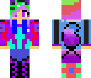 rain bow fun girl