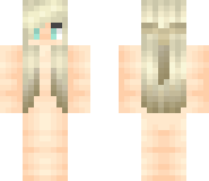 long blonde hair skin base