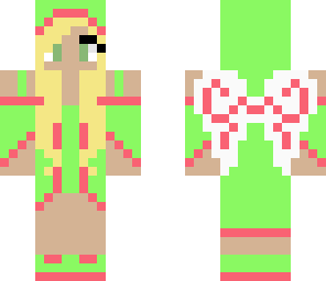 melon theme moth girl