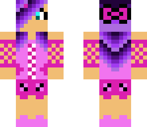 purple hair girl