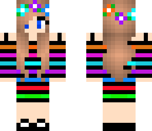 pretty rainbow girl