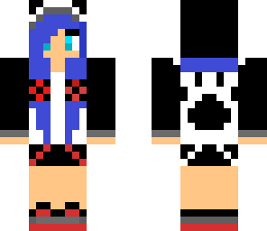 blue panda girl