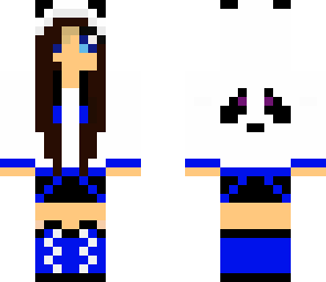 dark blue panda girl