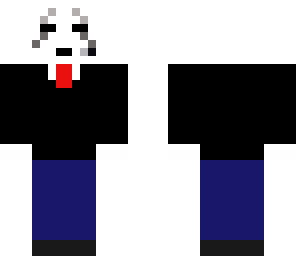 classy ghast with eyebrows and headset