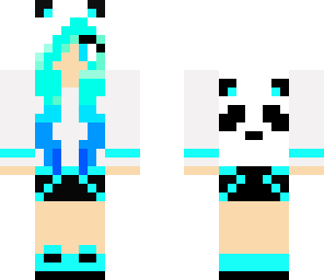 neon panda girl
