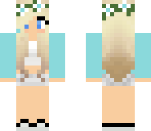 blonde girl in summer