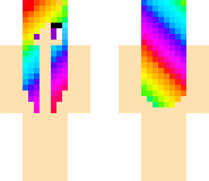 basic rainbow hair
