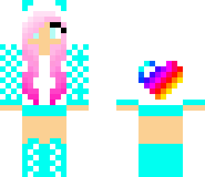 rainbow heart at the back