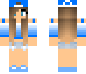 blue gradient girl