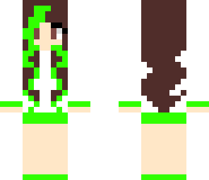 lime dyed hair