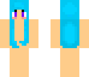 blue hair base girl
