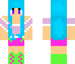 blue cute girl