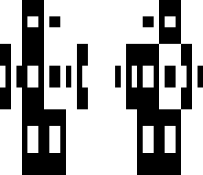 black and white