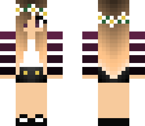 ombre purple stripe girl