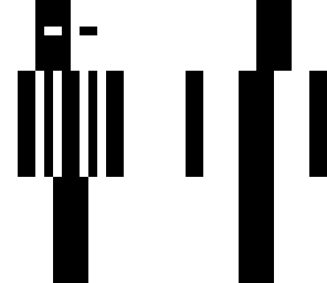 black and white person