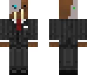 cyborg walrus in tux