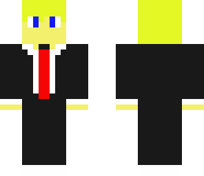 blonde in suit